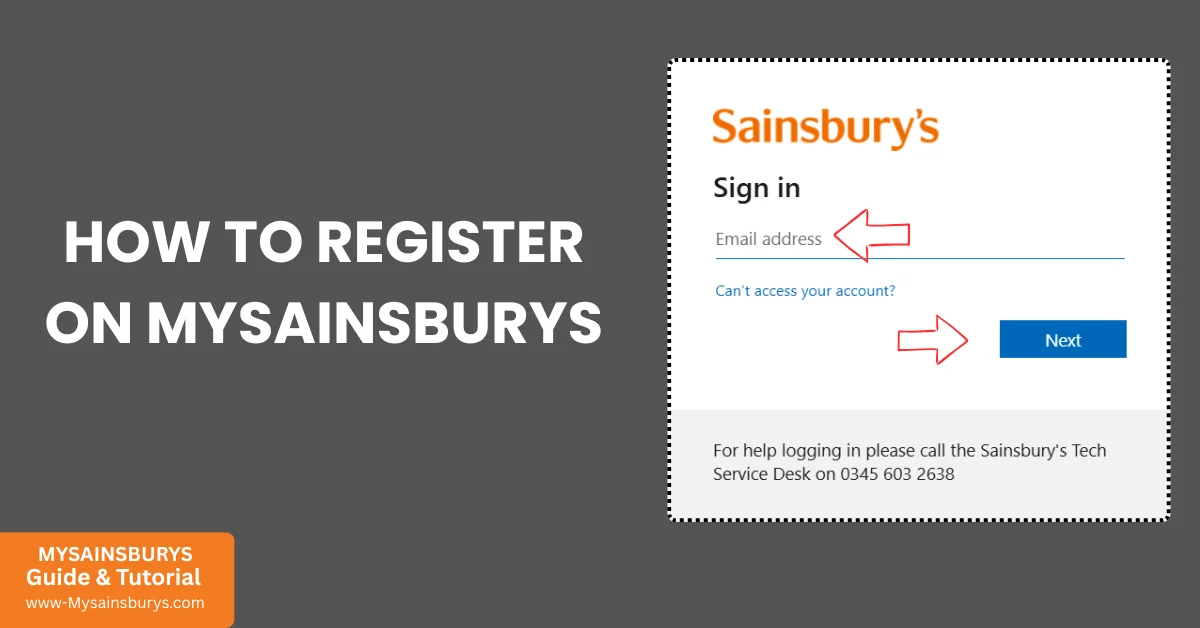 How to register on MySainsburys - HR account setup