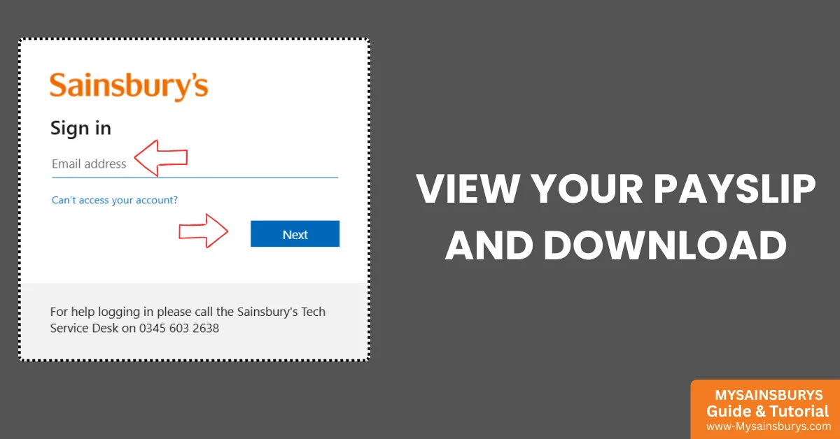 How to view and download your payslip on MySainsburys